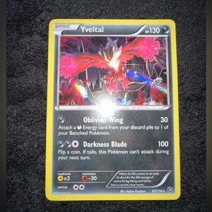 Pokémon Steam Siege Holo Finish Yveltal 65/114 NM-MT OC1636